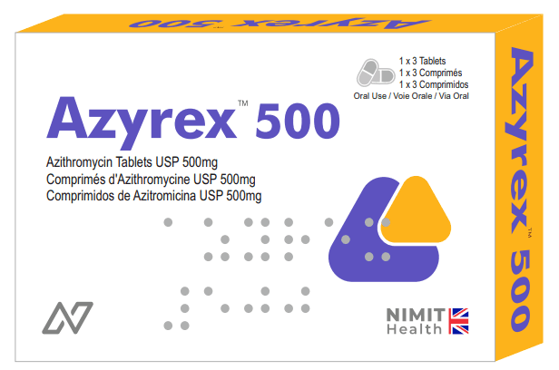 AZYREX 500 tablet packshot