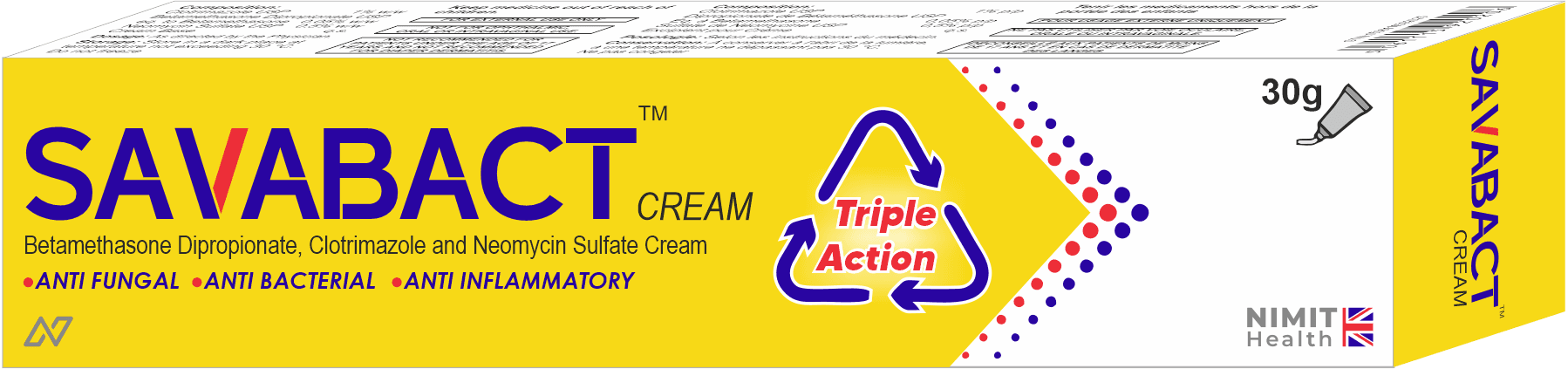 SAVABACT cream 30 gm packshot
